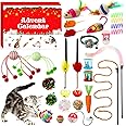 GWAHSA Cat Advent Calendar 2024, 24 Days Christmas Countdown Calendar with Assorted Interactive Cat Toys for Indoor Kitten Ca
