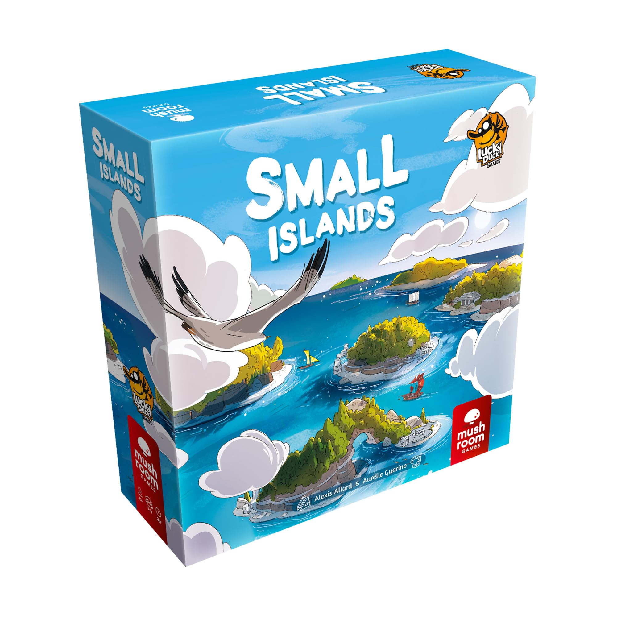 Small Islands Board Game - Explore, Discover, and Conquer The Archipelago! Tile Placement Strategy Game for Kids and Adults, Ages 8+, 1-4 Players, 30-45 Minute Playtime, Made by Lucky Duck Games