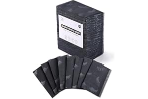 Lashing Dental Bibs Disposable Pack of 125, Lash Pillow Cover of Lash Supplies, Blue 3-Ply Paper Poly Waterproof Towels, 13” 