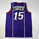 Facsimile Autographed Vince Carter Toronto Purple Reprint Laser Auto Basketball Jersey Size Men's XL