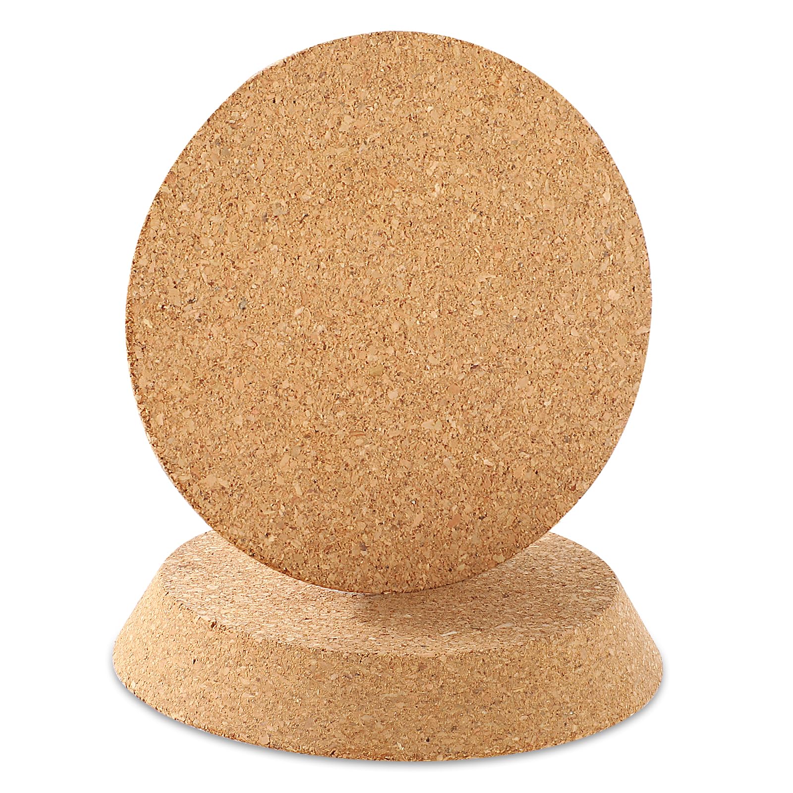 Thinp Large Wooden Tapered Plugs, Natural Soft Corks Round Cork Stopper Bung, Wine Stopper for Crafts Jars and Bottles (D 3.7-4.5 in, 2 Piece)