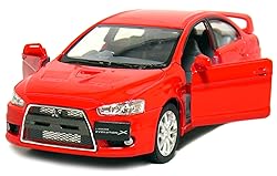 Box of 12 Cars: 5" 2008 Mitsubishi EVO X 1/36