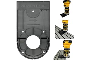 Router Guide Rail Adaptor compatible with Dewalt Trimmer for Plunge Saw Track DCW604NT DCW600N D26204K