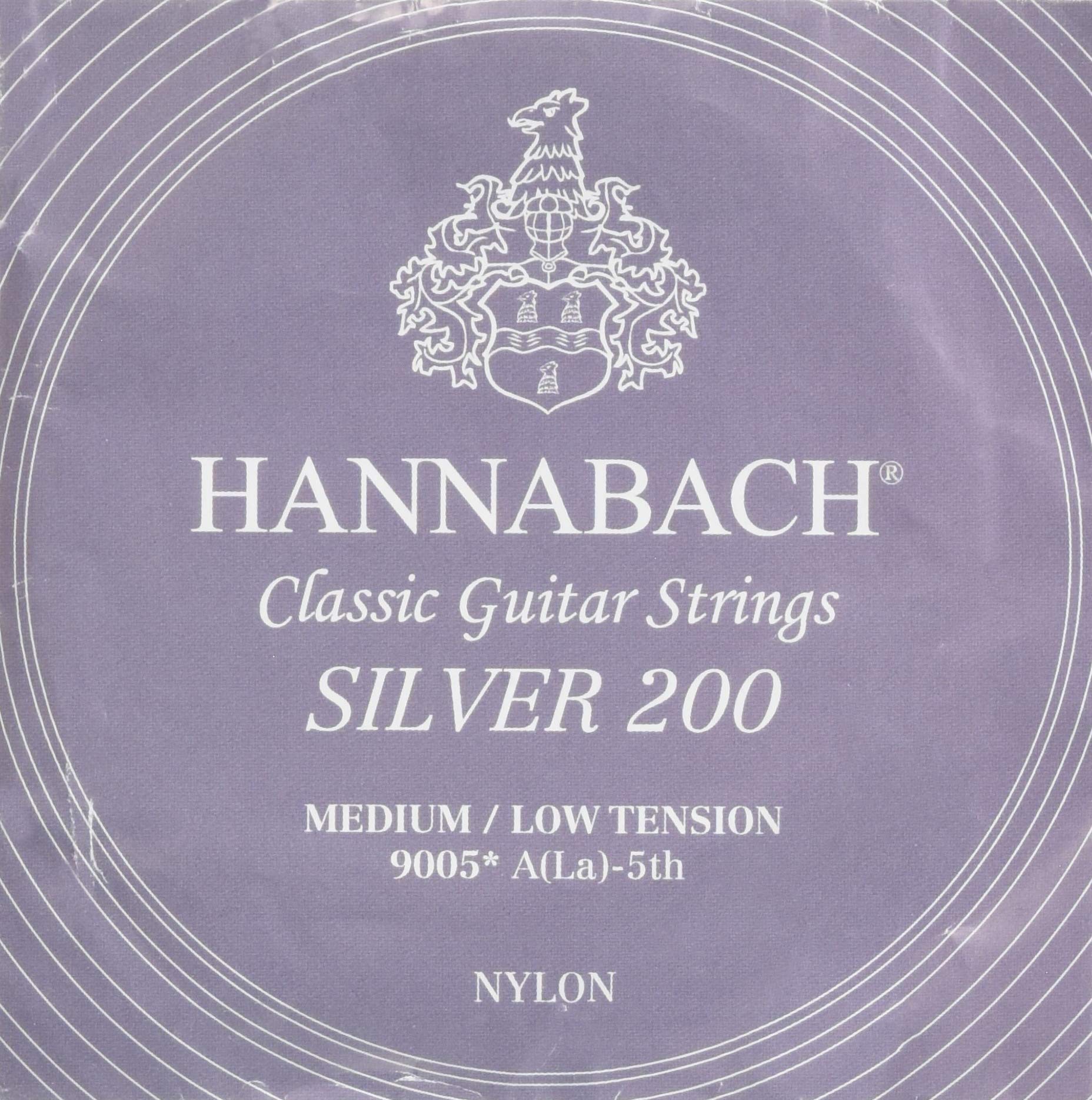 Hannabach Classical Guitar Strings Series 900 Medium-Low Tension Silver 200 - A5w - 9005MLT