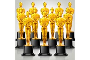 COJOSQC Mini Plastic Trophy Award, hollywood theme party decorations, for contests and parties such as dances, golf, movies, employee appreciation, basketball themes. small trophies.