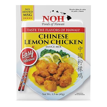 Amazon Com Noh Chinese Lemon Chicken 1 5 Ounce Packet Pack Of 12 Noh Seasoning Packets Grocery Gourmet Food