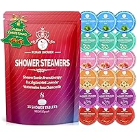 Shower Steamers Aromatherapy, 18-Pack Shower Bombs, Gifts for Women Mom Her Daughter Wife, Organic Eucalyptus Mint Rose Laven