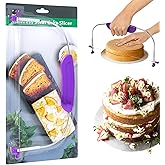 Adjustable Cake Leveler Cutter, Baking Supplies Tool for Kitchen, Professional Large Size Cake Cutter Slicer for Leveling, Si