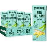 Vinamilk High Calcium Soy Milk, 6 Fl Oz (180ml), Pack of 6 | Asian Soy Nutrition, 270mg Calcium, 5g Plant Protein, Plant-Based Milk, Dairy-Free, Non GMO, Shelf Stable, On the Go Size
