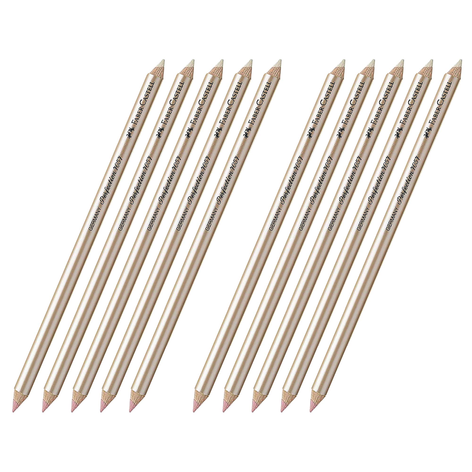 Faber-Castell Perfection Eraser 10x 7057 Double Lace Soft & Hard — image 1