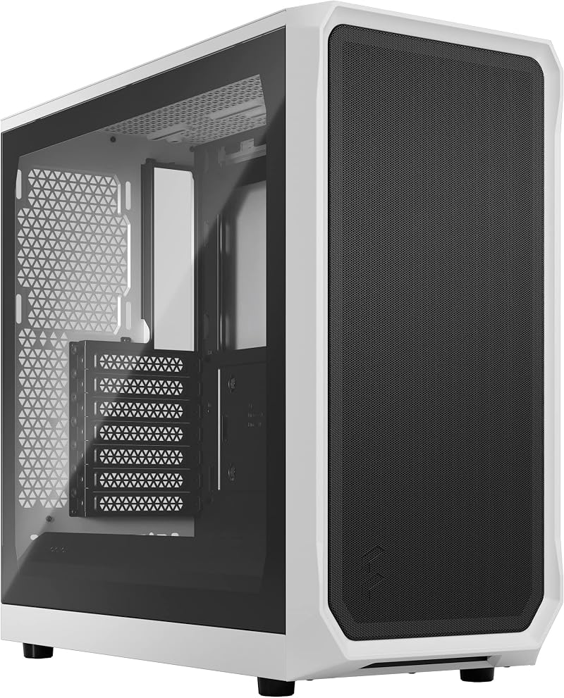 Fractal Design Focus 2 White Tempered Glass Front Mesh ATX Gaming Case