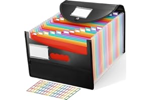 Ceecysaa Expanding File Folders 25 Pockets Accordion File Organizer,High Capacity A4/ Letter Size Filing Organizer, Folders f