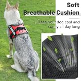Belababy Soft No Pull Dog Harness X Small Reflective Red Adjustable Chest Vest view 4