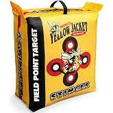 Morrell Yellow Jacket Stinger, Field Point Archery Target with 2 Shooting Sides &amp; 10 Bullseyes - Portable Backyard Hunting Practice Bag with E-Z Tote Carrying Handle &amp; Easy Arrow Removal