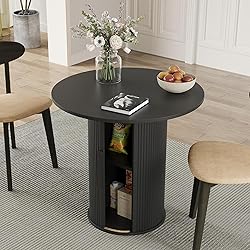 31.5" Round Dining Table for 2-4, Modern Kitchen