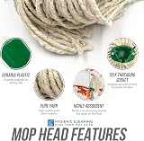 TDBS Mop Heads Replacement Colour Coded Self Threading 5 Pack Green No.12 PY view 2