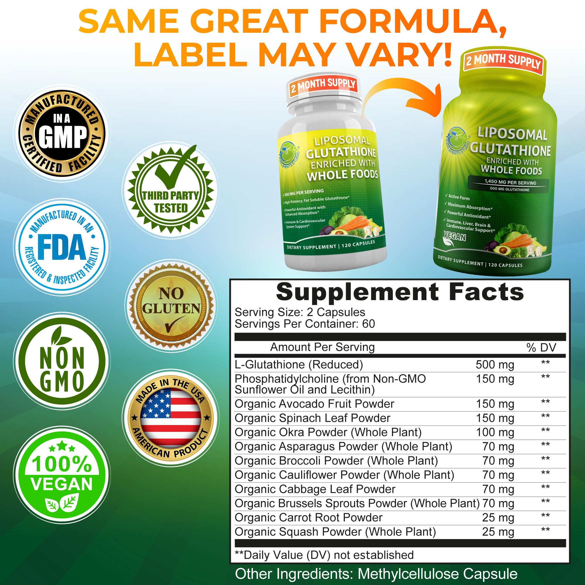 liposomal glutathione enriched with whole foods Mua Immune & Cellular Support Bundle – Liposomal Glutathione 500mg with Whole  Foods & Quercetin with Bromelain, Vitamin C, and Zinc Whole Food Complex –  Vegan, Non-GMO, Clean Daily Wellness Support trên
