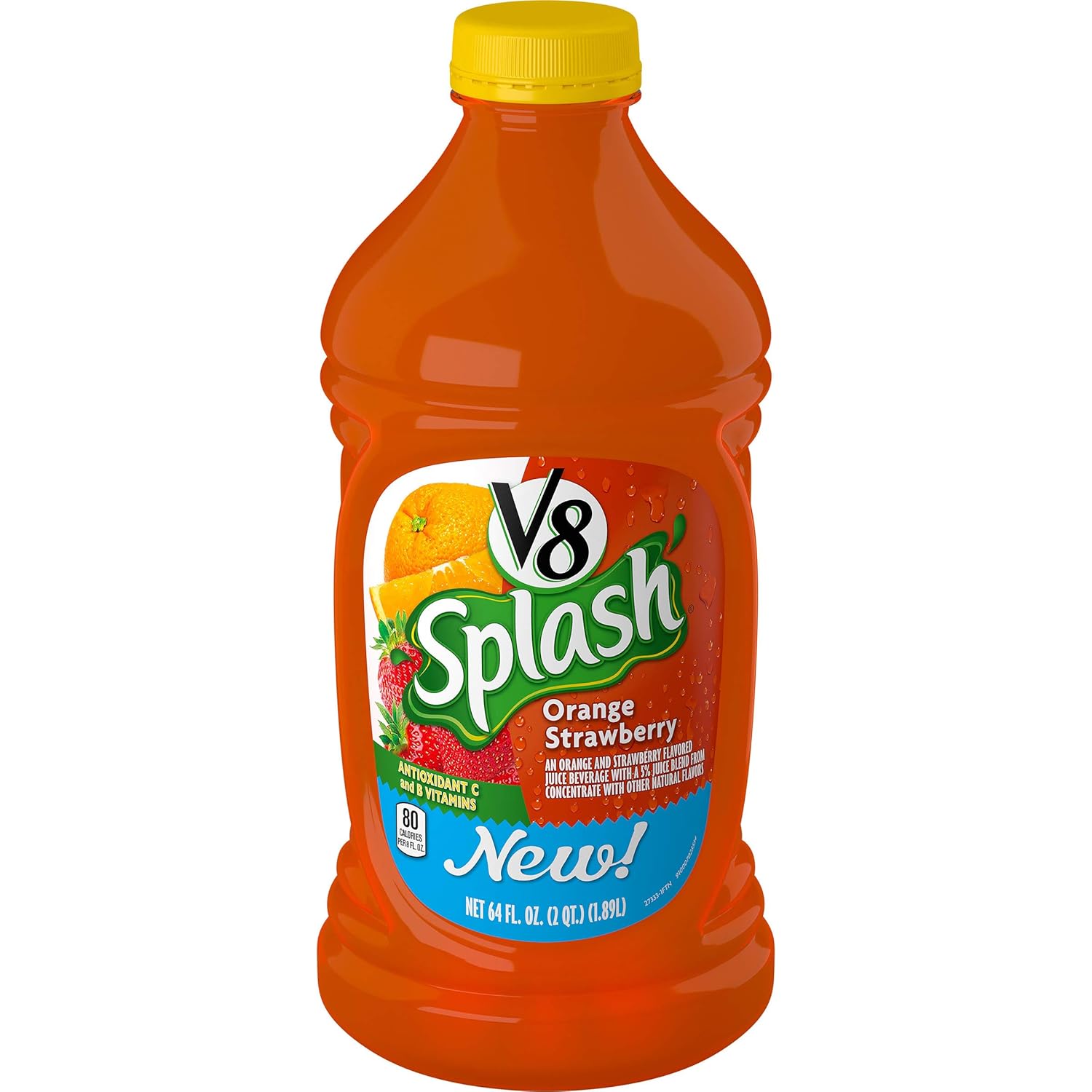 amazon com v8 splash orange strawberry 64 oz pack of 6 grocery gourmet food v8 splash orange strawberry 64 oz pack of 6