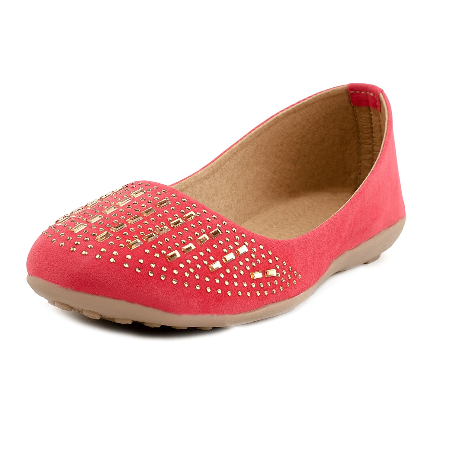 rapt style womens trendy premium stylish and comfortable rose pink party wear slip on bellies new arrival best hot selling ballerinas