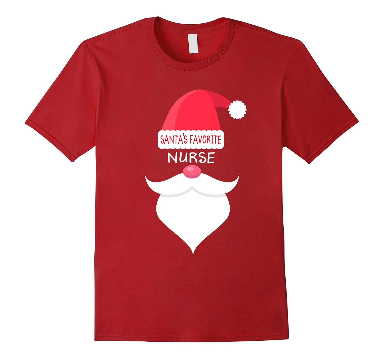 Funny Christmas Nursing T-shirt, Santa's Favorite Nurse-ANZ