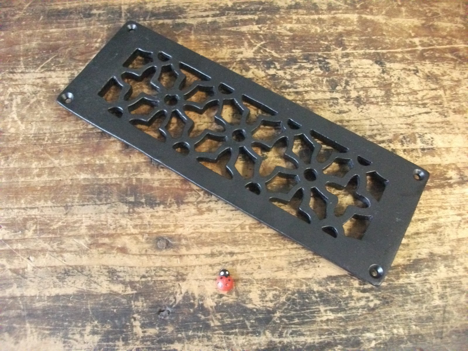 CAST IRON AIR VENT GRILLE COVER - Repair Cover for Modern Air Bricks - Powder Coated