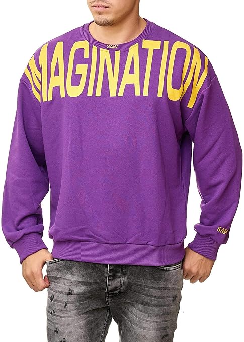 OneSaw Herren Sweatshirt Oversize Hoodie Pullover Modell 2582