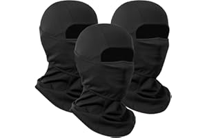 QINGLONGLIN Balaclava Ski Mask 3 Pieces Full Face Cover for Men and Women Breathable Windproof Balaclava Face Mask for Skiing & Snowboard