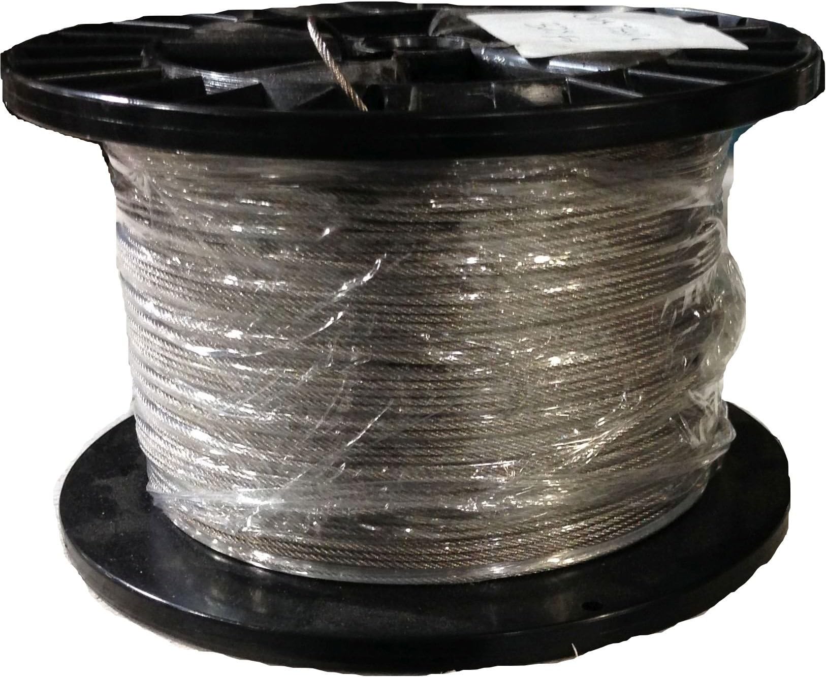1/32 7x7 Stainless Steel Wire Rope Aircraft Cable T304 250 Foot Reel