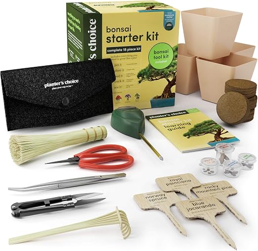 Bonsái Kit de Iniciación + Kit de Herramientas - Kit Completo para ...