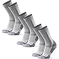 DANISH ENDURANCE Hiking Socks, Winter Socks, Merino Wool Socks, Anti Blister, Cushioned, Crew Socks for Men & Women, 3-Pack