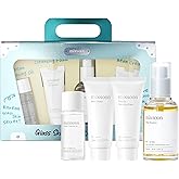 mixsoon Glass Skin Suit Case Set-5-Step Skincare Kit - Hydrating and Radiance-Cleansing Oil, Foam, Essence, Cream 105ml / 3.55 fl.oz. Korean Glass Skin Care