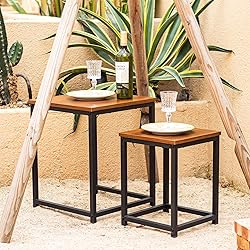 Vipush Nesting Tables Coffee Table Set of 2 - End