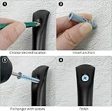 QWORK 4 Pcs Garage Ladder Kayak Storage Hooks 39cm Heavy Duty Wall Mounted 30KG view 3