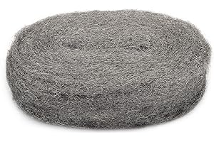 PAPILLON 30FT Steel Wool Fill Fabric Roll, Coarse Wire Wool Hardware Cloth DIY Kit, Gap Blocker to Keep Annoying Animals Away from Holes/Wall Cracks/Siding/Pipeline/Vents in Workshop/House/Garage