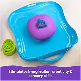 Kinetic Sand SquishMotion Playset 453g Pink Yellow Blue Sand Stamper Tools Case view 6