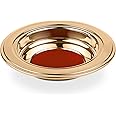 Steadfast Selections - (Offering Plate Red) Premium Gold Stainless Steel Offering Plates for Church | Offering Trays | Church Collection Plate | Church Offering Plates