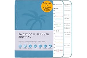 YOUR LIFESTYLE BUSINESS 90 Day Goal Planner Journal - Undated Daily Planner For Business Work And Life - Full Page Per Day With Hourly Time Blocks - Slim Design - Large Writing Spaces On Quality Paper - Easy To Use Organizer