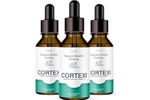 FEELGO 3 Pack - Cortexi Ear Drops - Cortexi Hearing Support Drops, Cortexi Ear Drops - Official Formula, Cortexi Drops, Cortexi Reviews - for Ear Health, Hearing Support, Healthy Eardrum, for 90 Days