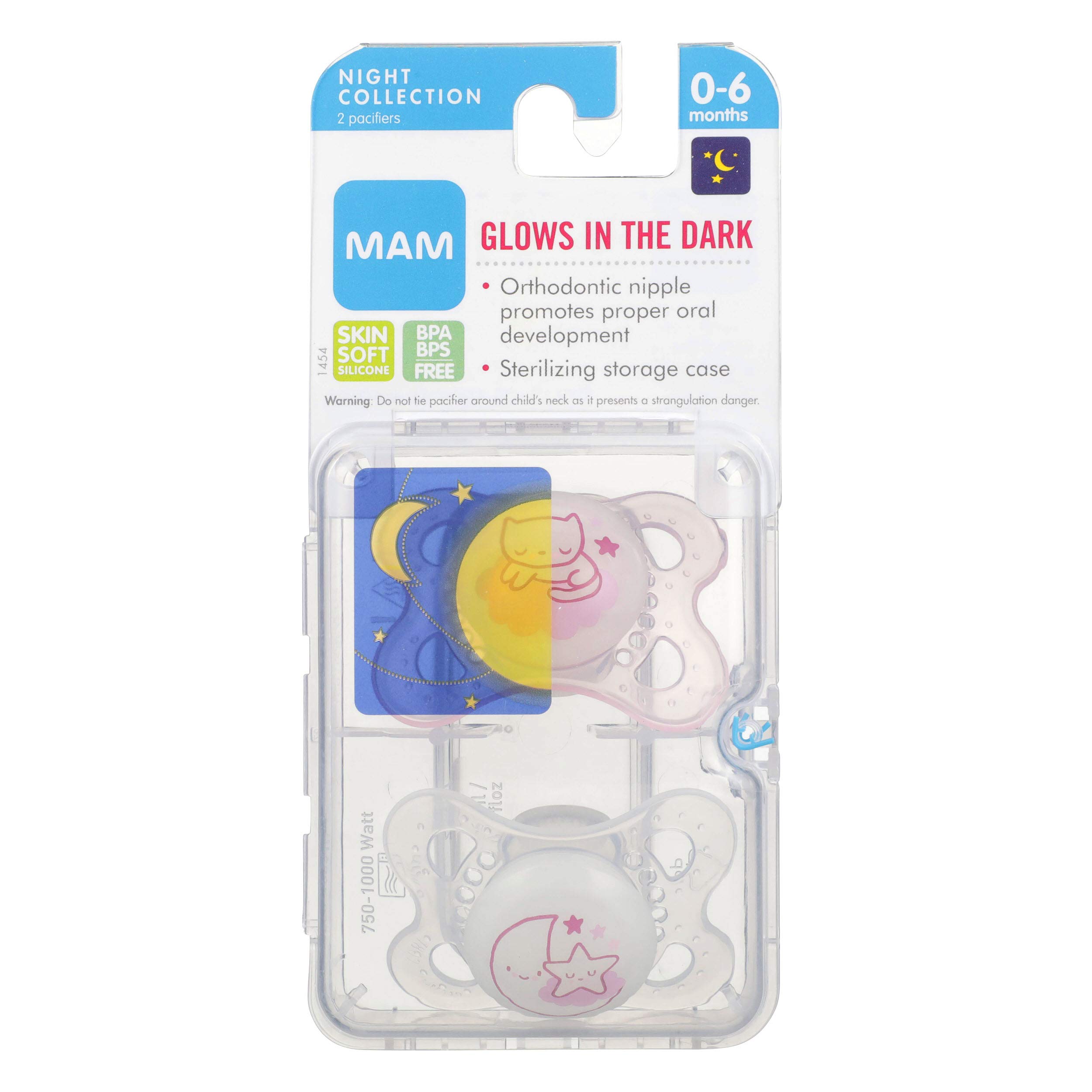 mam glow in dark dummies