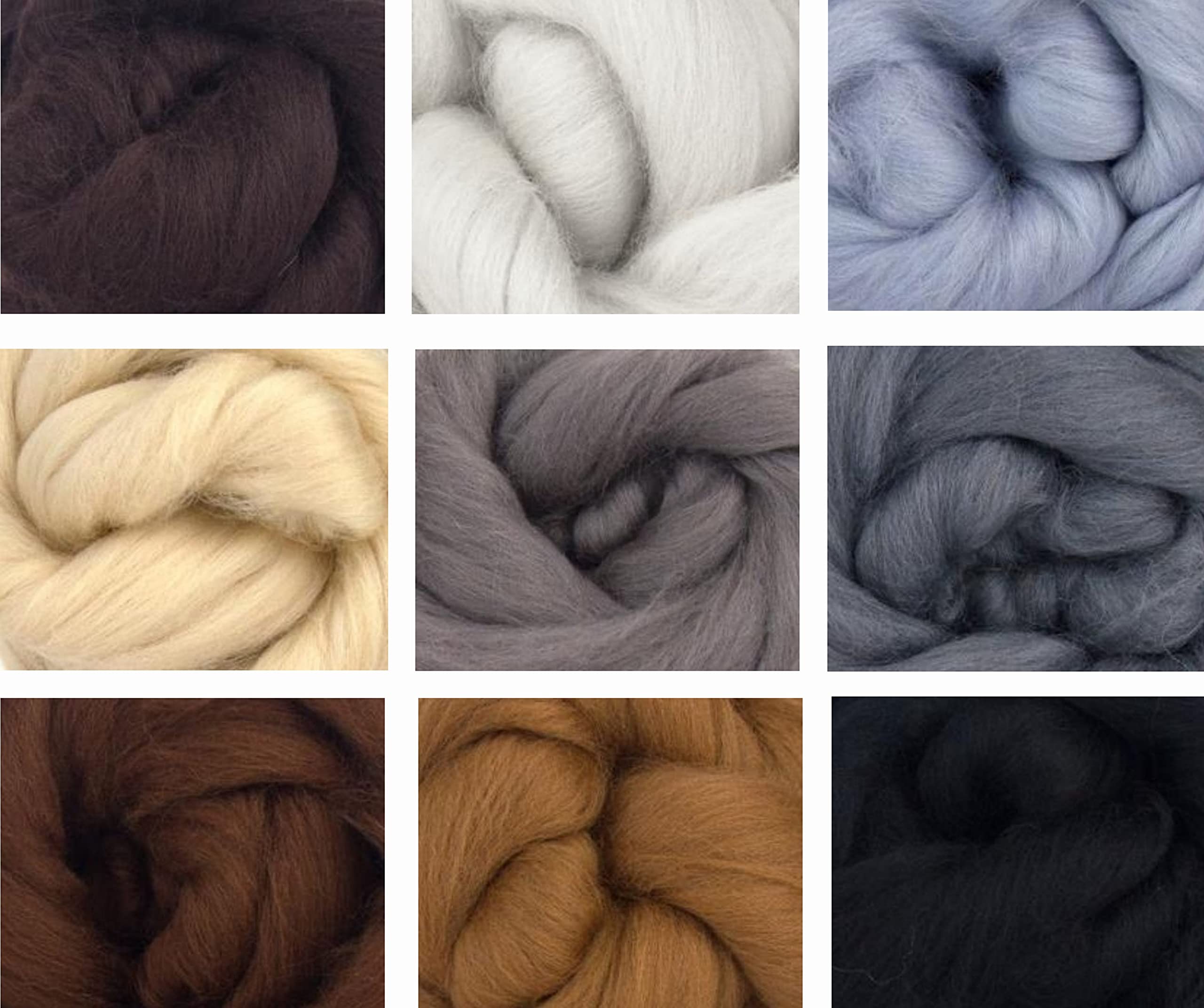 Merino Wool Tops - NEUTRAL TONES - Pack of 9