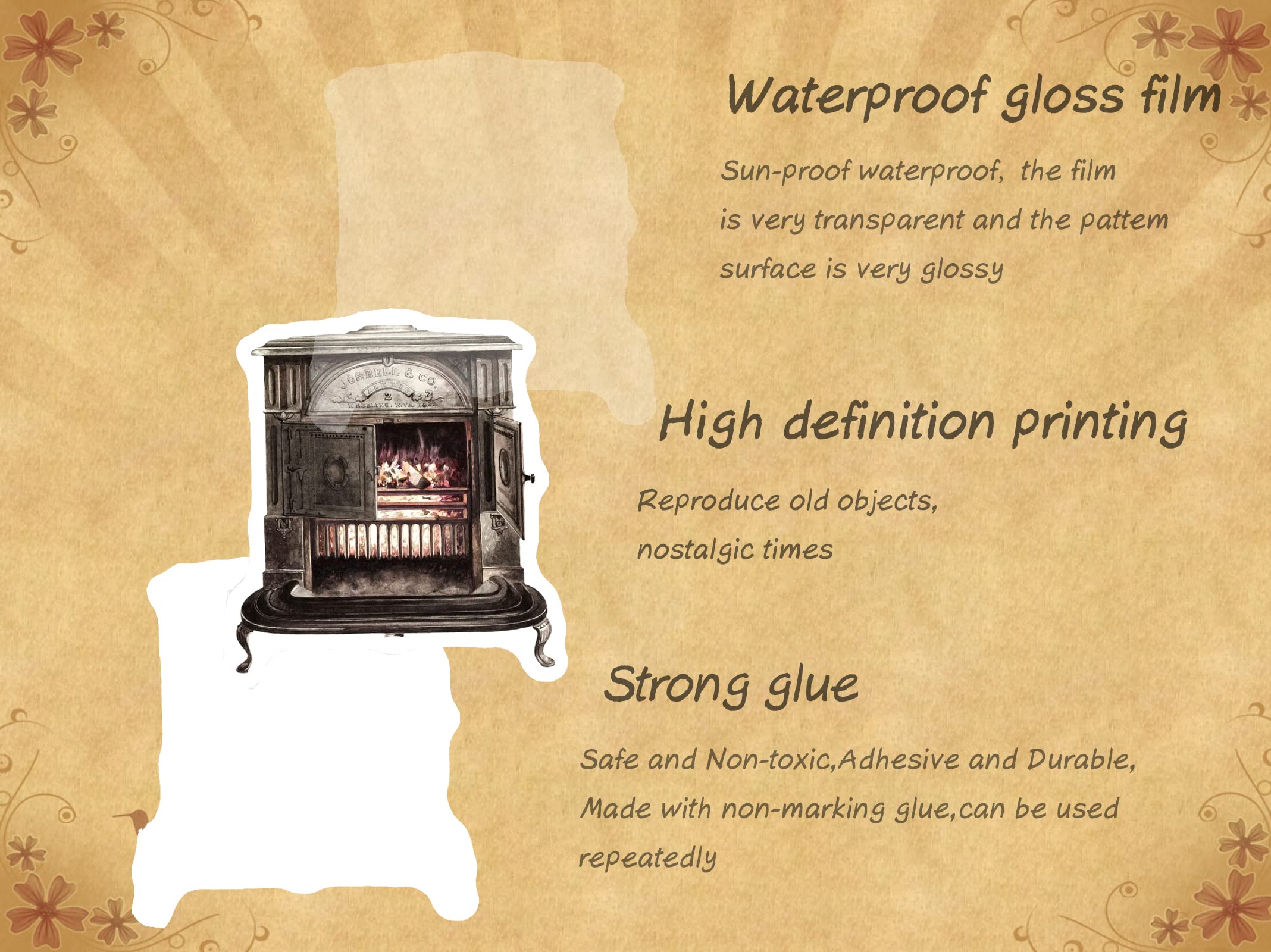 100 Pcs Aesthetic Vintage Vinyl Stickers - Scrapbook Journaling Laptop Water Bottles Waterproof Retro Stickers Skins & Decals, Adults DIY Craft Decor Nostalgic Theme Party Favor & Supplies