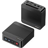 BOSGAME P3 Pro Mini PC with AMD Ryzen 9 7940HS, 16GB DDR5 1TB PCle SSD | 4K Triple Display, Dual LAN, Wi-Fi 6E/BT5.2, Mini Desktop Computer for Gaming/Office