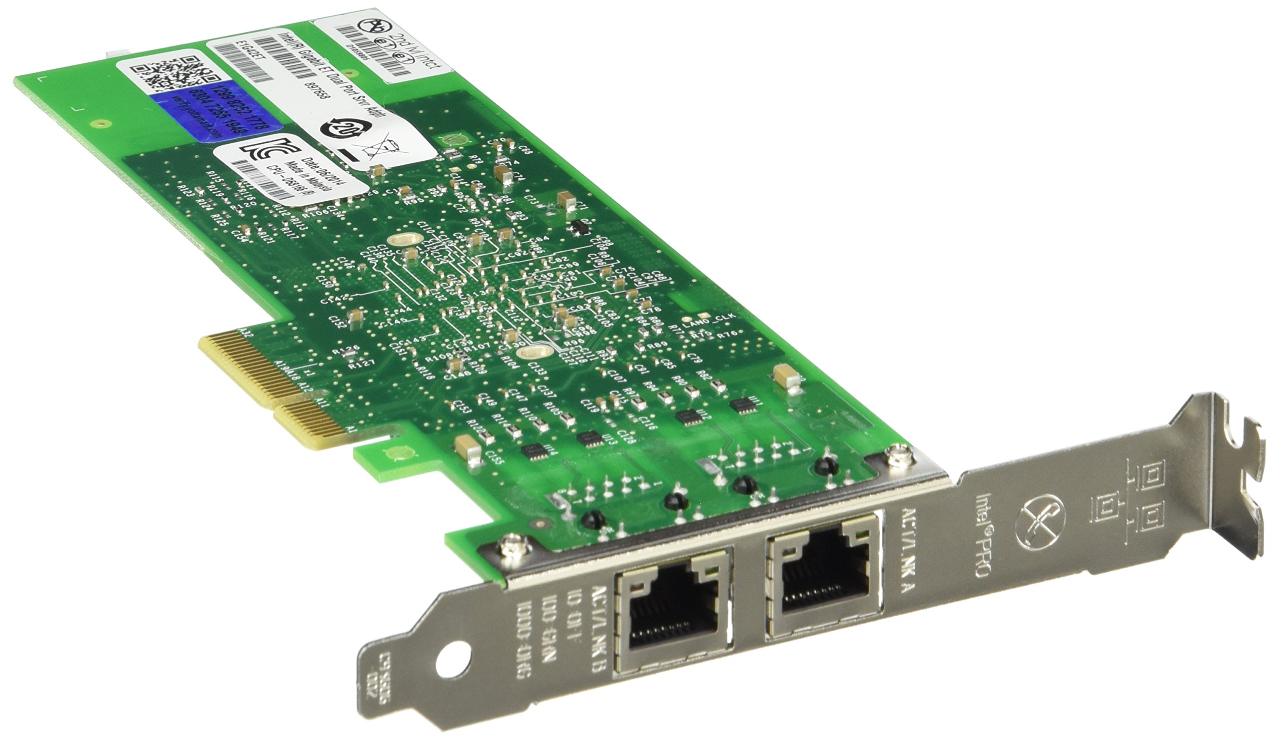 Intel E1G42ET Gigabit ET Dual Port Server Adapter/PCI Express 2.0 x4 low profile – Ethernet, Fast Ethernet, Gigabit Ethernet – 10Base-T, 100Base-TX, 1000Base-T – 2 ports