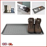 DIVCHI Grey Plastic Boot Tray with Raised Edges Multipurpose Entryway view 7
