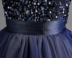 Nileafes Flower Girl Pageant Sequins Dress Princess
