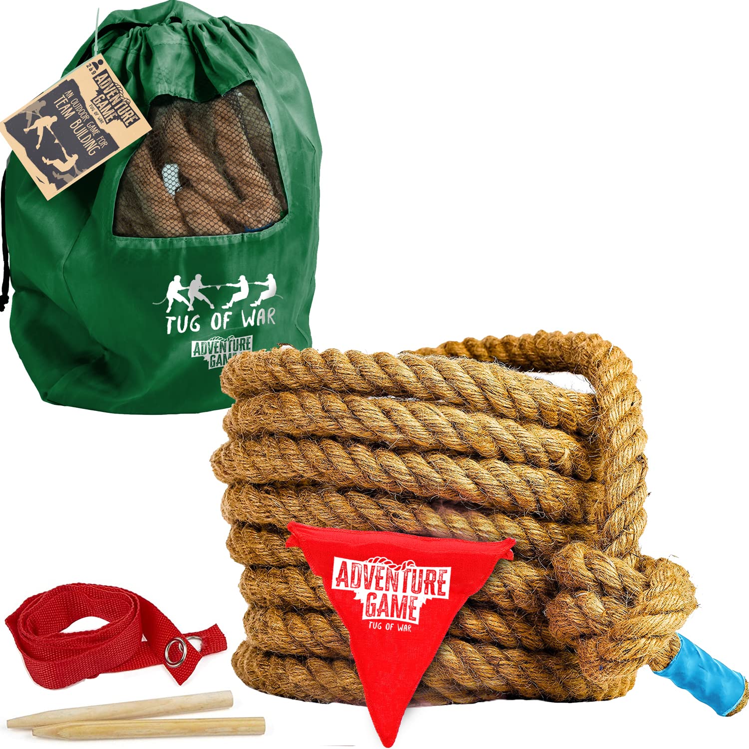 Original Cup Adventure Game® Tug of War | Team Building | Kids and Adults | Rope Pull | Parties | Weddings Birthdays | Outdoor | Sharing | Teams | Competition | Challenge | Cooperation | 100% Fun