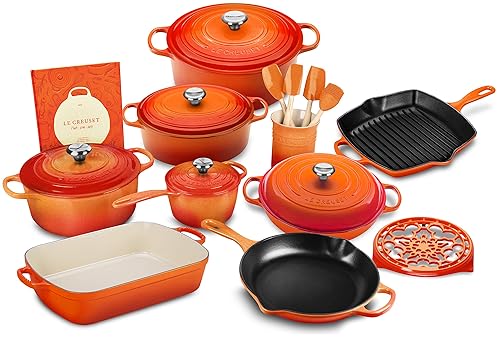 Le Creuset 20 Piece Cookware Set (Flame) in Kenya | Whizz Cookware