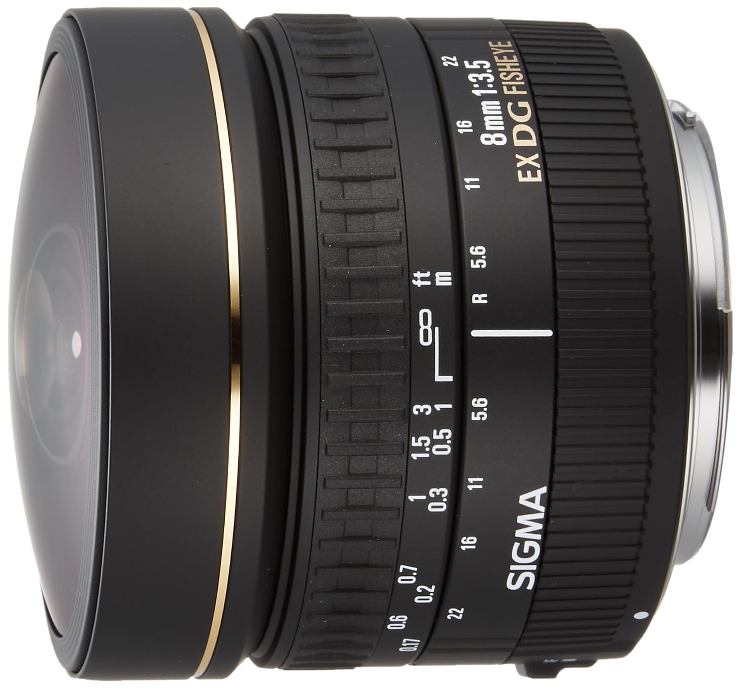 Sigma mm f Circular Fisheye EX DG CAF Objetivo para Canon distancia