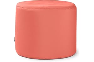 Jaxx Spring Indoor/Outdoor Bean Bag Pouf Ottoman, Flamingo