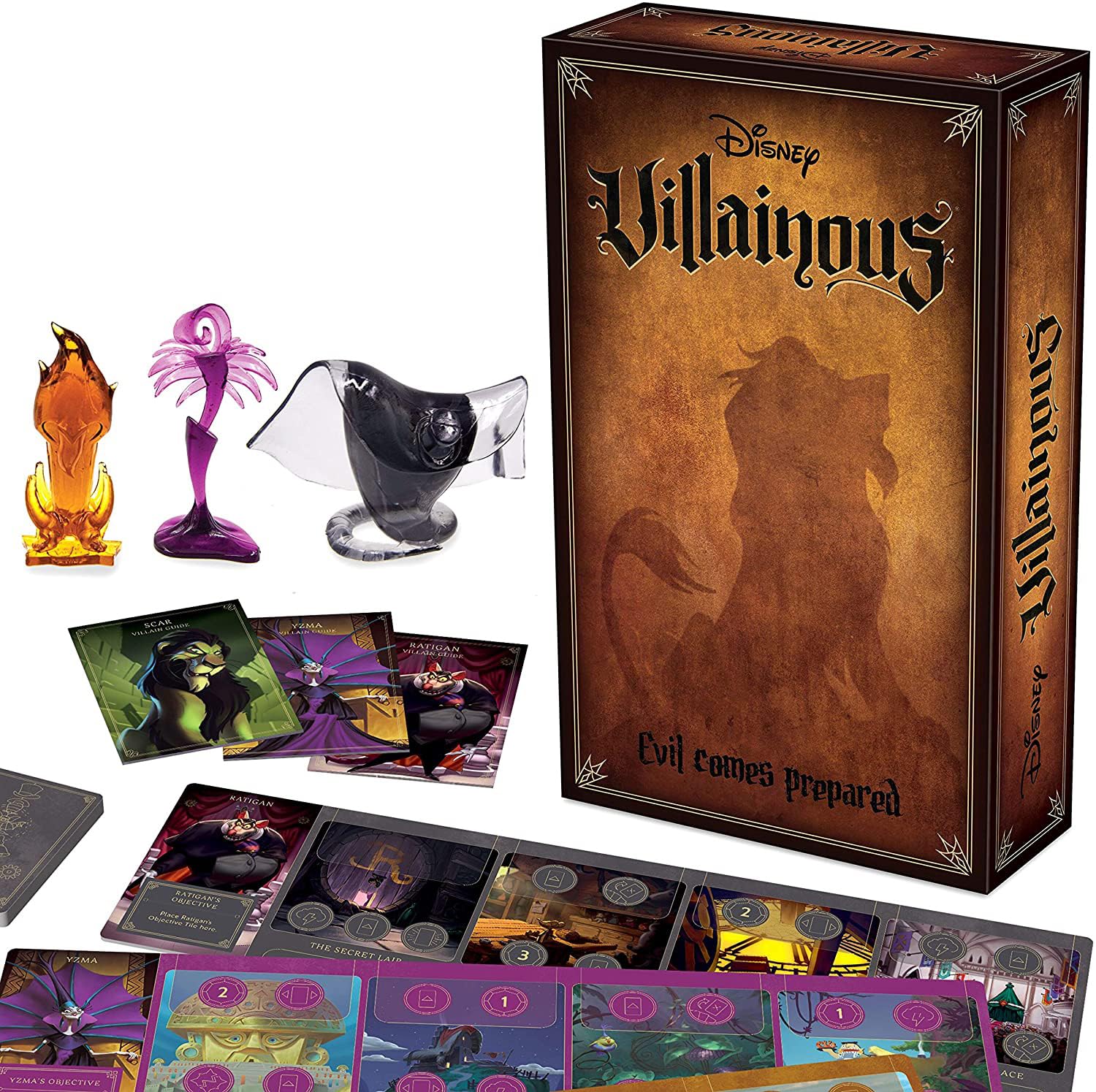Ravensburger Disney Villainous Evil Comes Prepared - Strategy Board Game for Kids & Adults Age 10 Years Up - Can Be Played as a Stand-Alone or Expansion